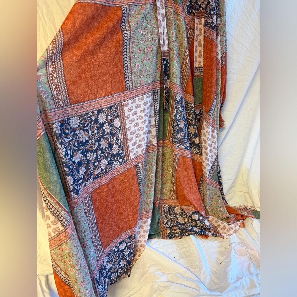 Aura Multicolor Patchwork Maxi Dress - image 3